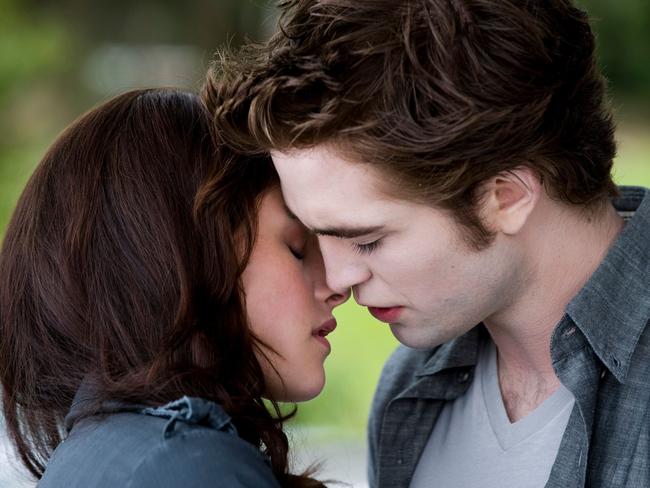 ‘Romantic love interests’ … Twilight leading couple Edward Cullen (Robert Pattinson) and Bella Swan (Kristen Stewart). While Jay has said previously he celebrates what the Twilight series did for vampires, you won’t find many emo types in his Empire.