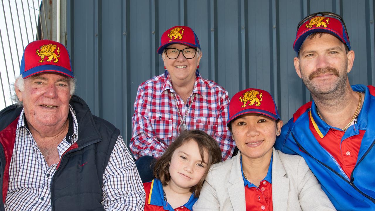 The Finlay family from Emerald (from left) Peter, Jenny (back), Kenzie, Maya and Andrew Finlay. Picture: Bev Lacey