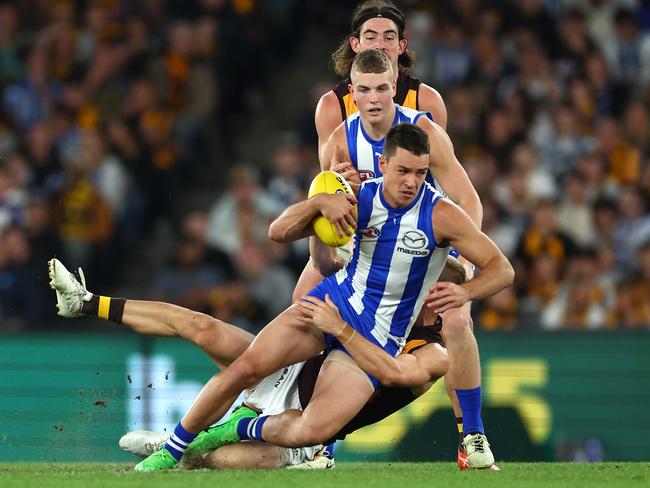 Luke Davies-Uniacke has parked talks on whether to extend his contract. Picture: Quinn Rooney/Getty Images.