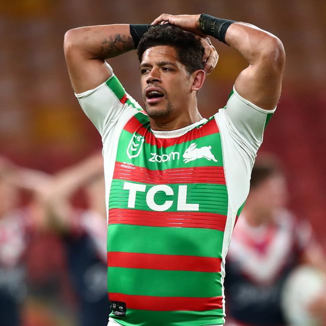 The Rabbitohs have options to replace Dane Gagai but will miss his experience. Picture: Chris Hyde/Getty Images