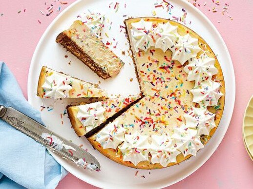 Fairy bread cheesecake.