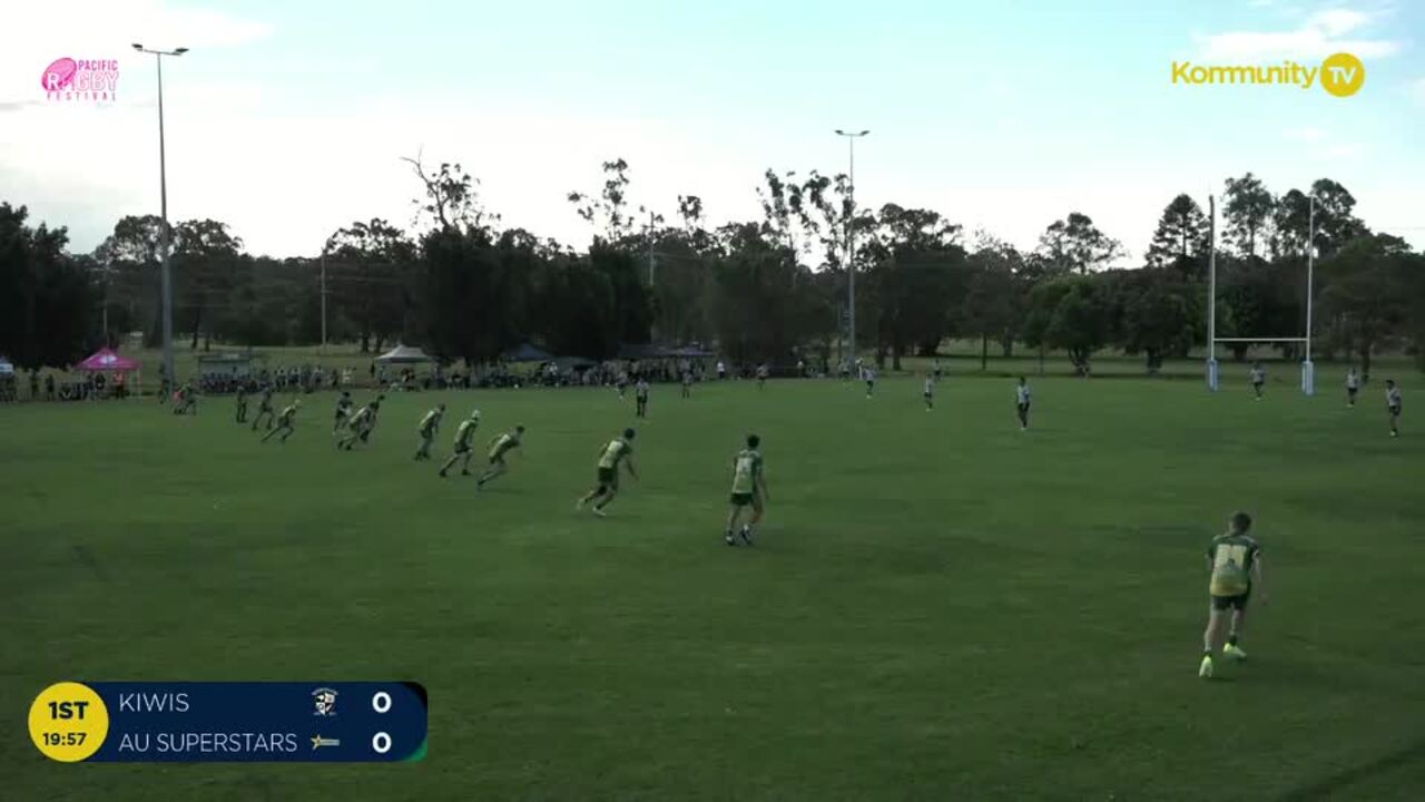 Replay: Queensland Kiwi v AU Superstars (U16 boys) - 2024 Pacific Youth Rugby Festival Day 1