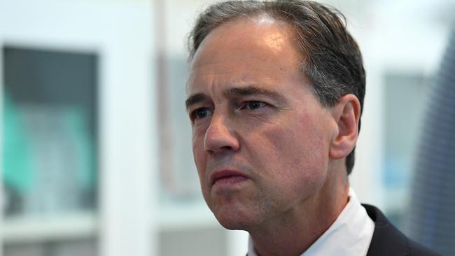 Federal Health Minister Greg Hunt. Picture: James Ross/AAP