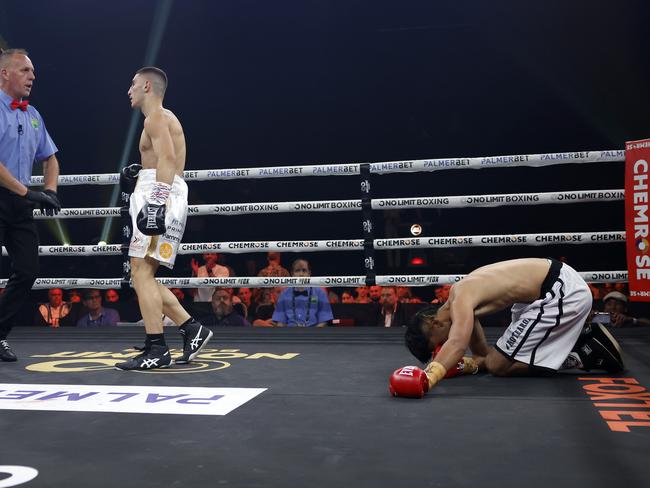 Ahmed Reda has called out Harry Garside, after beating Taunga Kairenga. Pictures: No Limit Boxing/Gregg Porteous