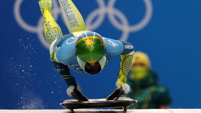 Jackie Narracott is in prime position to become the first Australian to win a medal in the sliding. Picture: Getty Images