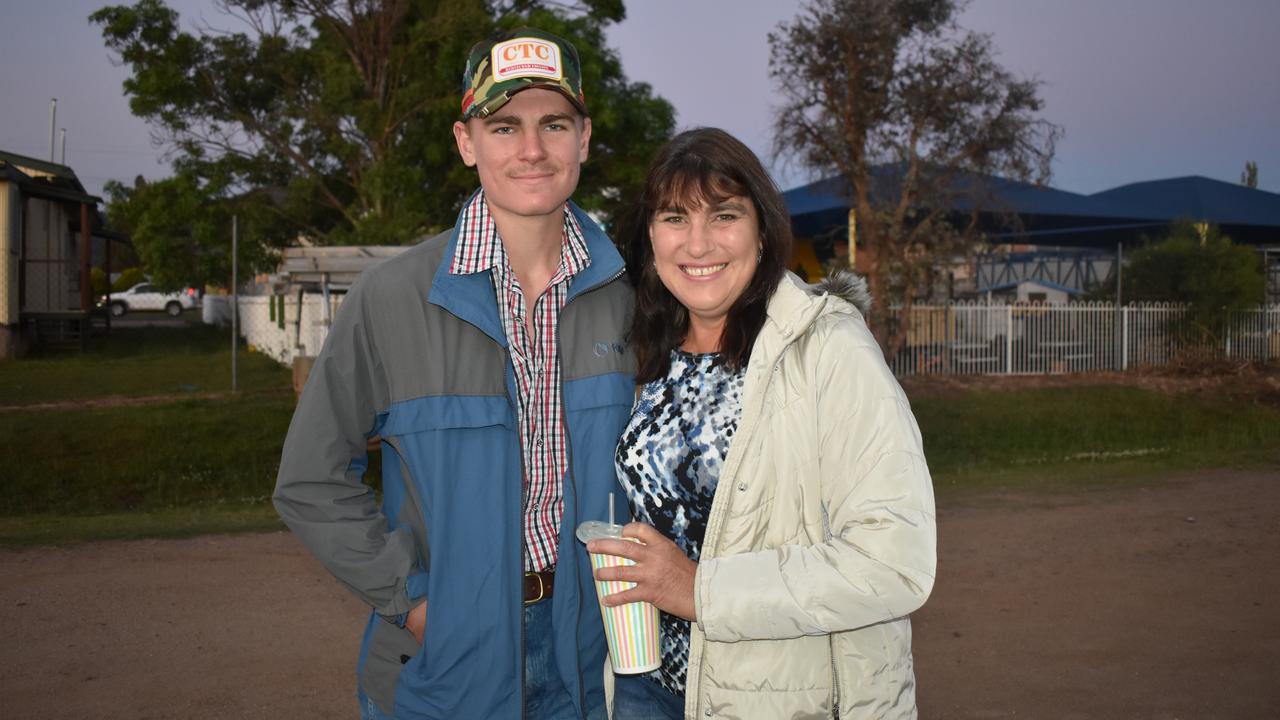 Mother and son Carol and Daniel Morris from Allora at the 2021 Killarney Rodeo. Photo: Madison Mifsud-Ure / Warwick Daily News