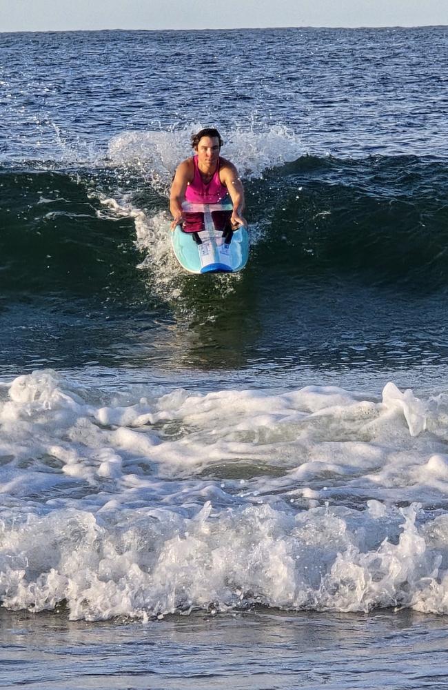 Nothing like getting a nice ride on the right wave. Photo: Mark Furler