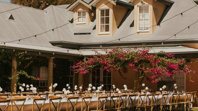An outdoor reception can be fitted with fairy lights. Picture: Supplied