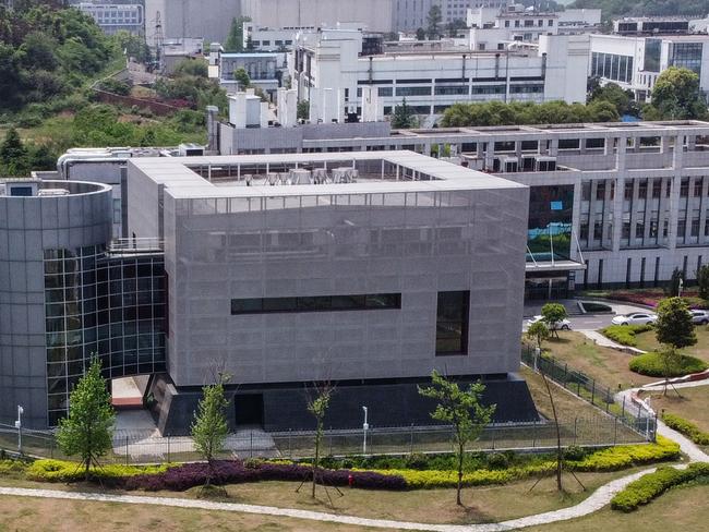 Aerial view of the P4 laboratory at the Wuhan Institute of Virology in Wuhan, where a report now suggests the coronavirus had been under study for seven years. Picture: AFP