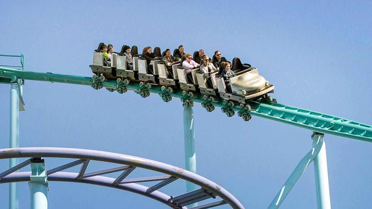 A woman has died and nine people, including children, were rushed to the hospital following an incident on this roller coaster in Sweden. Picture: Claudio Bresciani / TT News Agency / AFP