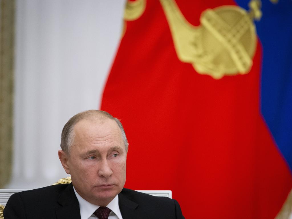 Russian President Vladimir Putin believes rap is a path to the degradation of the nation”, Picture: AP 