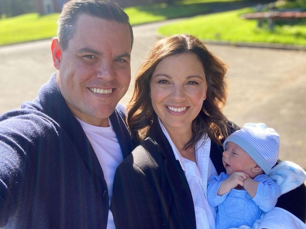 Chris O'Keefe and Yvonne Sampson with their then newborn son, Henry