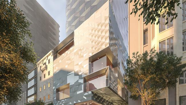 An artists’ impression of plans for 63 Exhibition Street in Melbourne. Picture: Supplied