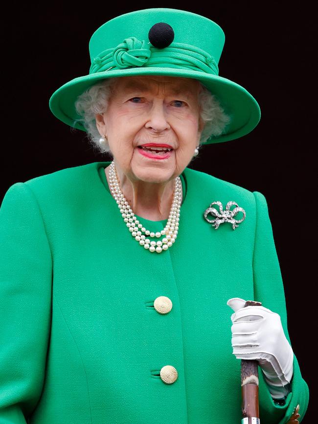 Queen Elizabeth on the balcony of Buckingham Palace in June. Picture: Getty Images