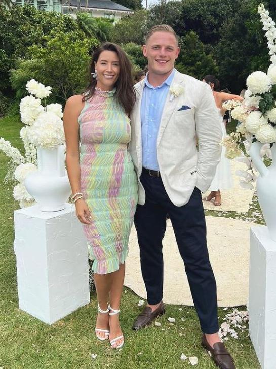 George Burgess with wife Joanna at his brother Tom's wedding. Picture: Instagram