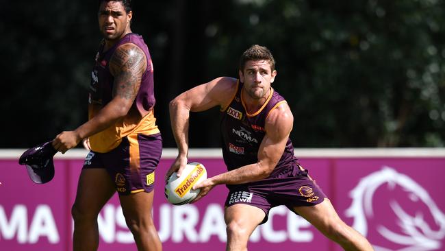 Andrew McCullough in action during training. Photo: Darren England/ AAP