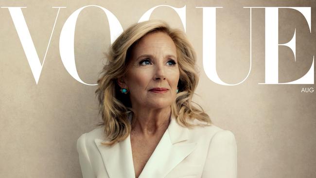 The latest issue of Vogue, with Jill Biden on the cover.