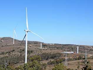 Cooper's Gap Wind Farm is the largest wind farm by capacity in Australia with enough energy to power 264,000 Australian homes. Picture: Emily Bradfield