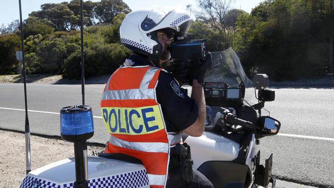 More motorcycle officers and more mobile phone detection cameras are coming. Picture: Simon Cross