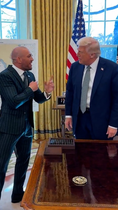 Conor McGregor visits Donald Trump on St Patrick’s day