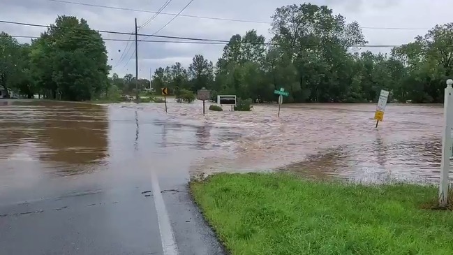 Road Becomes River in Eastern Pennsylvania After Tropical Storm Isaias ...