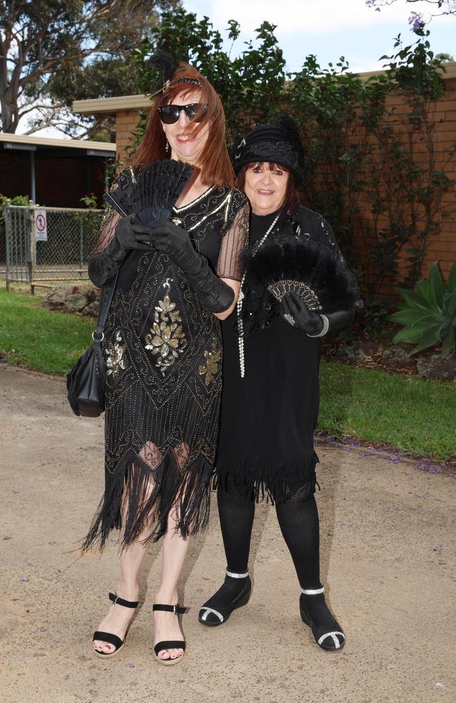 MELBOURNE, AUSTRALIA – DECEMBER 8 2024 Joanne Baron and Robin Ford attend the Werribee Cup in Werribee on December 8th, 2024. Picture: Brendan Beckett