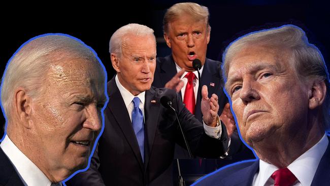 Joe Biden and Donald Trump are facing off again after four years. Picture: Supplied.