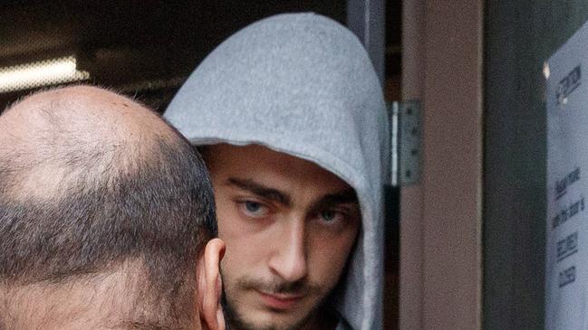 Simon Mouait, 20, leaves court. Picture: David Swift