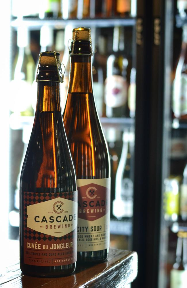 My Beer Dealer's weirdest and most wonderful beers: Cascade Brewing's Cuvee du Jongleur and Rose City Sour.