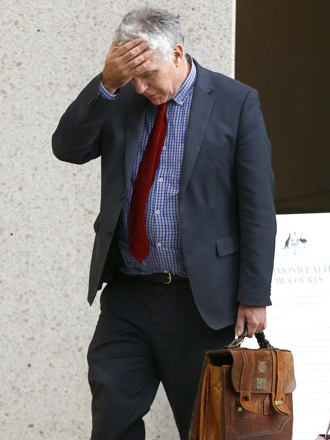 Owen Hughes outside court in 2019. Picture: AAP