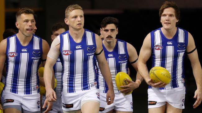 The Roos have been hardest hit by Melbourne’s COVID-19 hot spots. Picture: AFL Photos/Getty Images