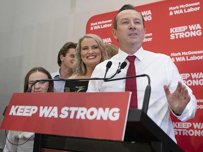 Premier Mark McGowan’s historic election victory last month was largely due to his handling of the pandemic, so he appears unlikely to budge on his stance. Picture: Will Russell/Getty Images