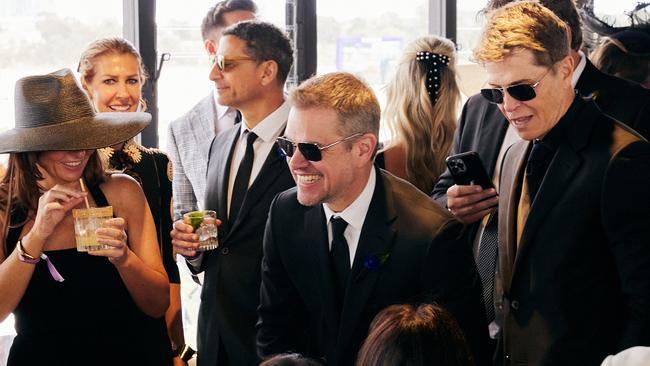 Matt Damon in the Lexus marquee on Derby Day last year.