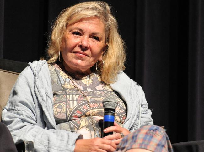 Roseanne Barr at a public talk called “Is America a Forgiving Nation?” on September 17 in Beverly Hills, California. It seems America is not ready to forgive quite yet. Picture: Rachel Luna/Getty Images