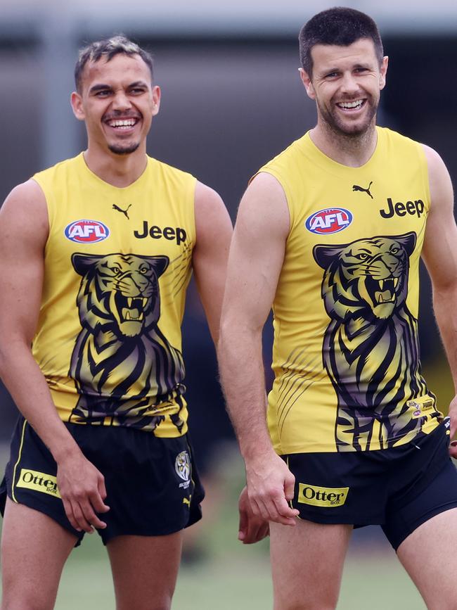 Both Stack and captain Trent Cotchin have now been embroiled in AFL COVID-19 protocol breaches. Picture: Michael Klein