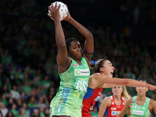Jhaniele Fowler-Nembhard broke her previous highest score in a game against the Swifts. Picture: Paul Kane/Getty Images