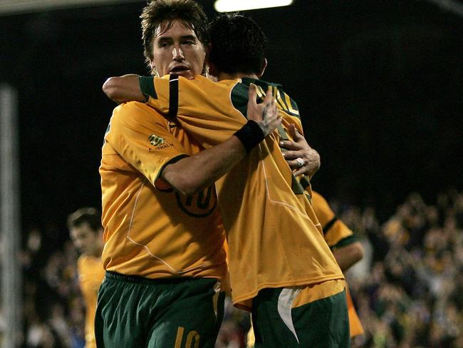 Harry Kewell and Tim Cahill combined against Norway.