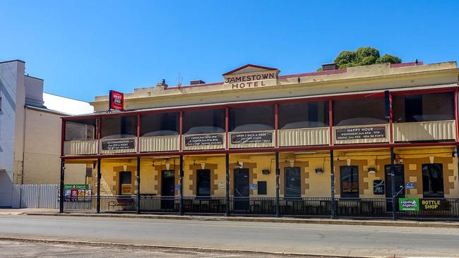 The Jamestown Hotel, is currently on sale as a freehold business. Picture: Langfords Hotel Brokers