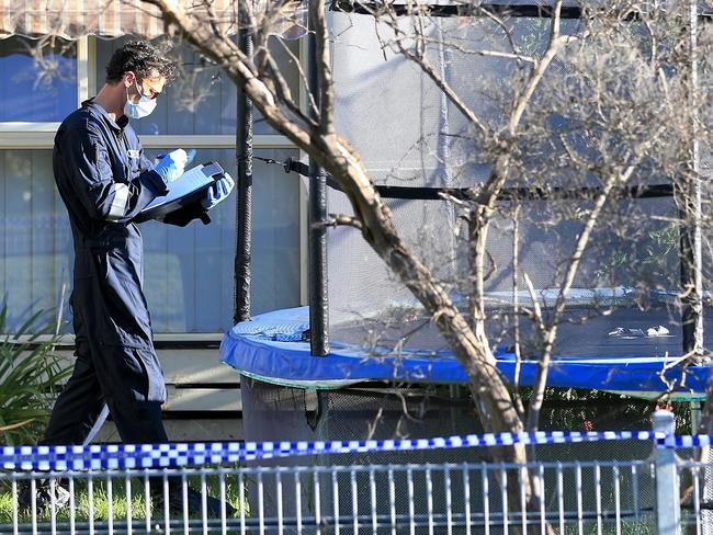 Police investigate the death of an eight-year-old in Tootgarook. Picture: Mark Stewart