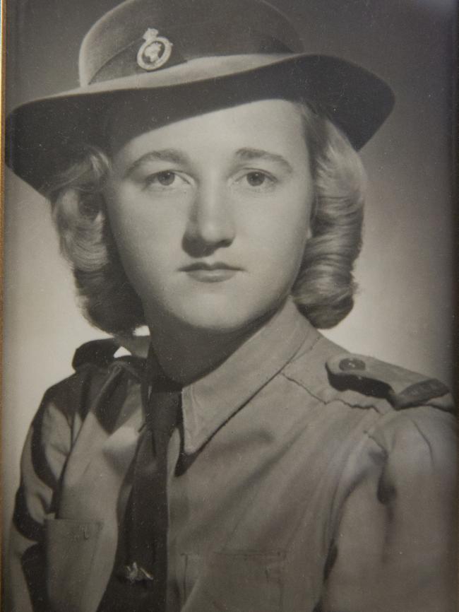 Beulah Midson pictured in her Women’s Land Army uniform at age 18.