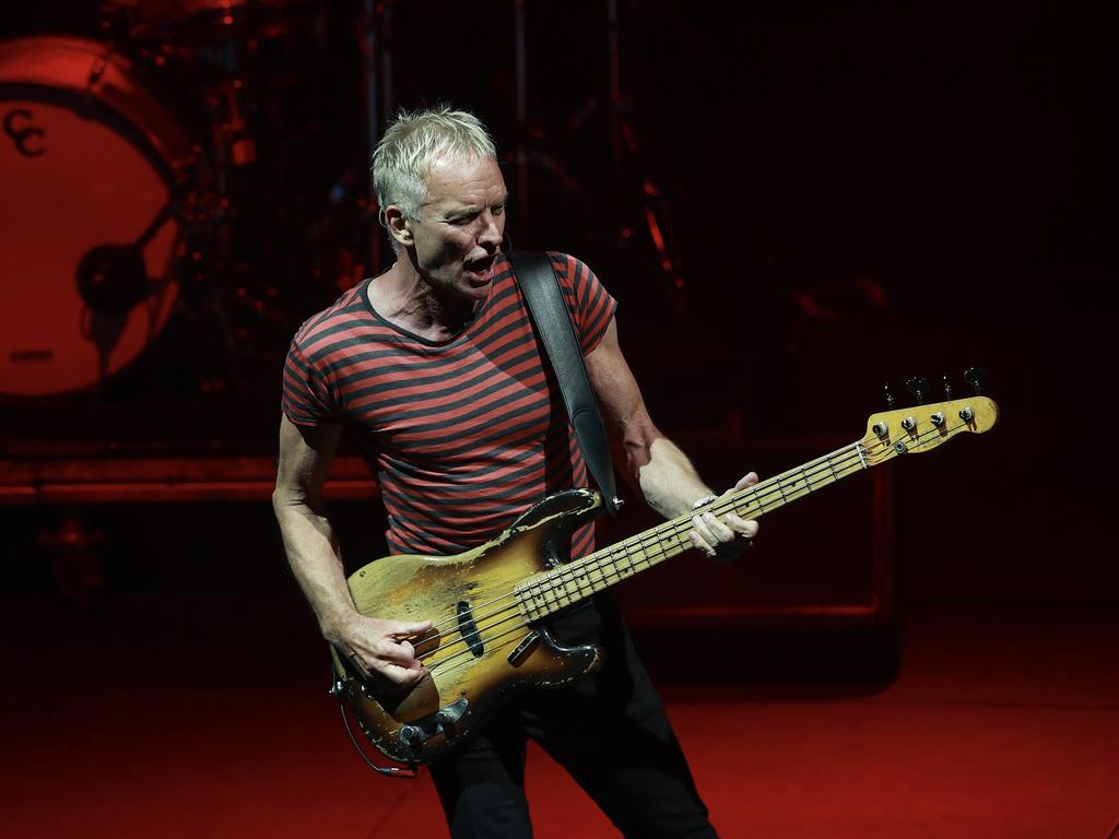 On his first Australian tour in close to a decade, Sting was again in ripping form. Picture: Justin Lloyd