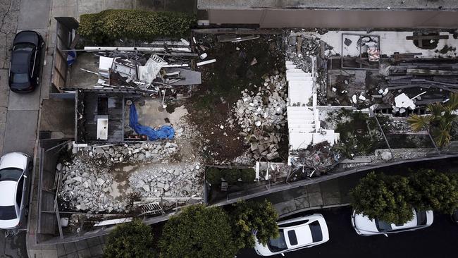 A man who illegally demolished the San Francisco house designed by the modernist architect Richard Neutra was ordered this week to rebuild it exactly as it was. Picture: Santiago Mejia//San Francisco Chronicle via AP