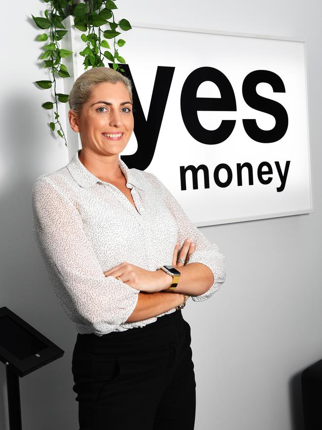 Charlotte Webb now works as a loans processor at Yes Money. Picture: Katrina Bridgeford