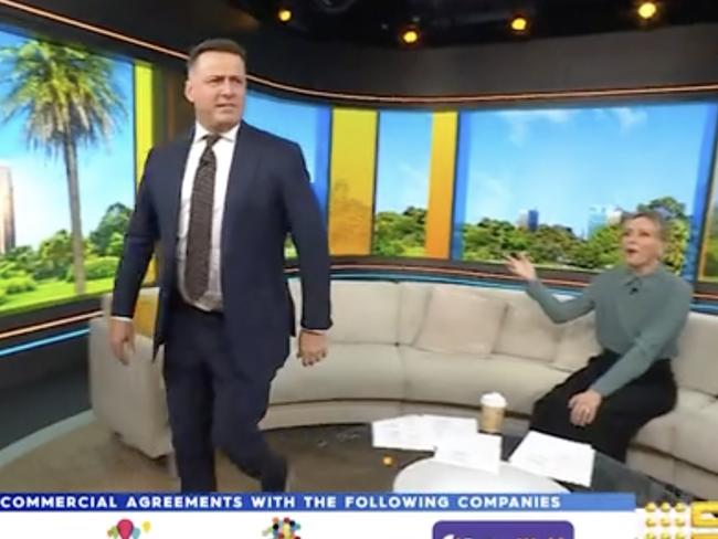 Karl Stefanovic stormed off the Today set after an insult from Ally Langdon.