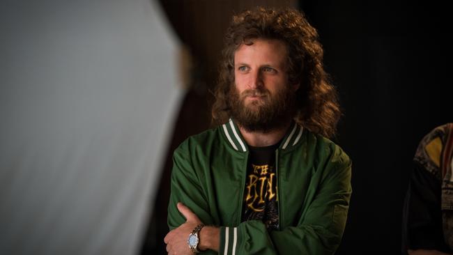 Strong beard game: Aaron Glenane as Michael Gudinski, Molly’s sparring partner.