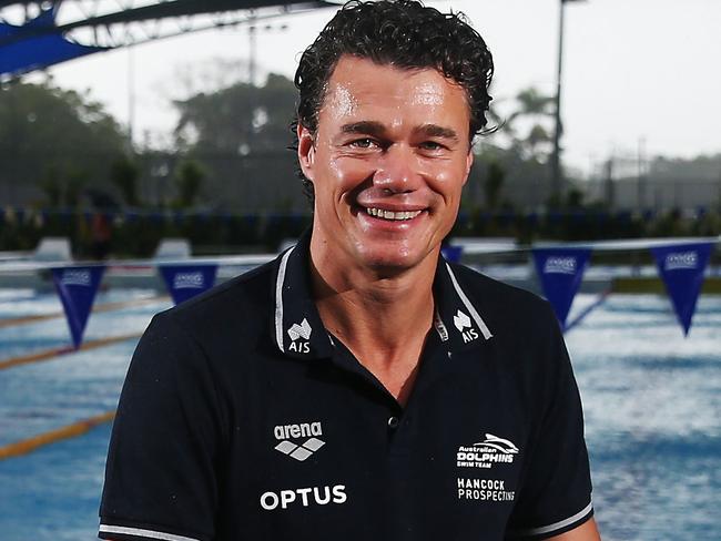 Swimming Australia National Head Coach Jacco Verhaeren is leading the Australian Dolphins swim team at their training camp at Tobruk Memorial Pool. PICTURE: BRENDAN RADKE