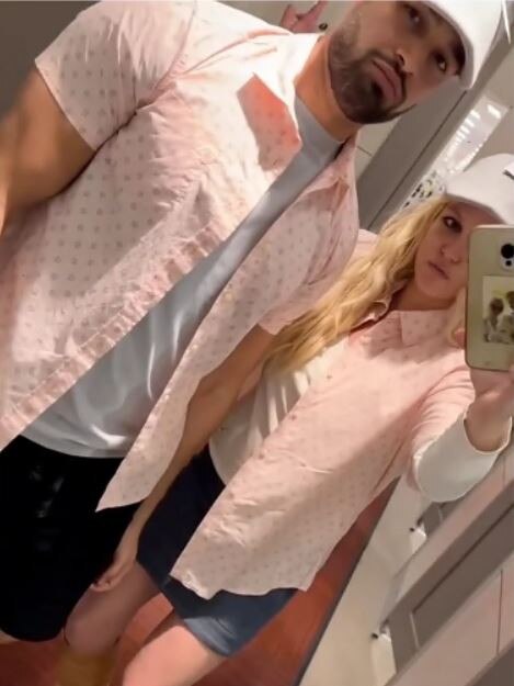 Matching outfits at Target. Picture: Instagram/Sam Asghari