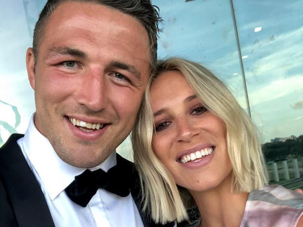 Phoebe and Sam Burgess tumultuous relationship played out in the public eye before leading to their marriage breakdown. Picture: @mrsphoebeburgess/Instagram
