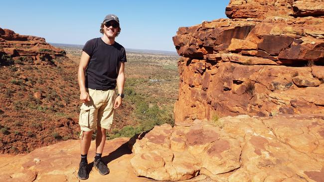 Missing backpacker Theo Hayez on his Australian travels. Hayez vanished in Byron Bay two years ago, on the night of Friday May 31, 2019. Picture: News Corp