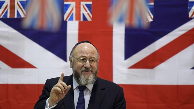 Chief Rabbi Ephraim Mirvis, left, says Jeremy Corbyn was unfit for high office and that Labour’s efforts to tackle anti-Semitism were a “mendacious fiction”.